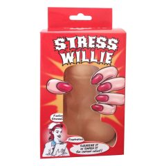   Stress Willie - antistresový míček - penis (tělová barva)