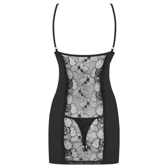 Obsessive - noční košilka a tanga - krajka - černá