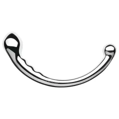 Le Wand - oboustranné dildo - nerezová ocel - stříbrné