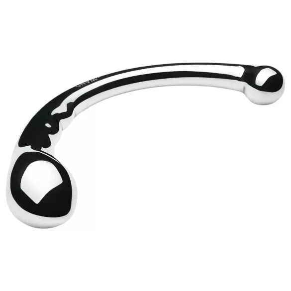 Le Wand - oboustranné dildo - nerezová ocel - stříbrné