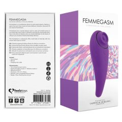   FEELZTOYS Femmegasm - dobíjecí, vodotěsný vaginální a klitorální vibrátor (fialový)