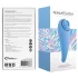 FeelzToys - vibrátor na klitoris 2v1 - dobíjecí, modrý
