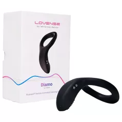   Lovense Diamo - vibrační erekční kroužek ovládaný aplikací pro muže (černý)