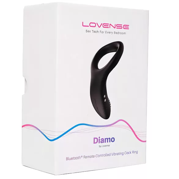 LOVENSE Diamo - chytrý vibrační erekční kroužek (černý)