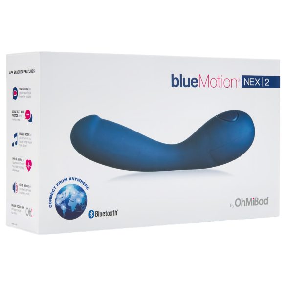 OHMIBOD Bluemotion Nex 2 - chytrý, nabíjecí G-bod vibrátor (modrý)
