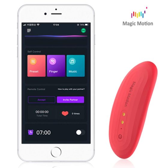 Magic Motion Nyx - inteligentní, nabíjecí stimulátor klitorisu (korál)