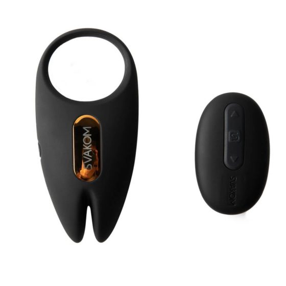 Svakom Winni 2 - chytrý, dobíjecí, rádiový vibrační kroužek na penis (černý)