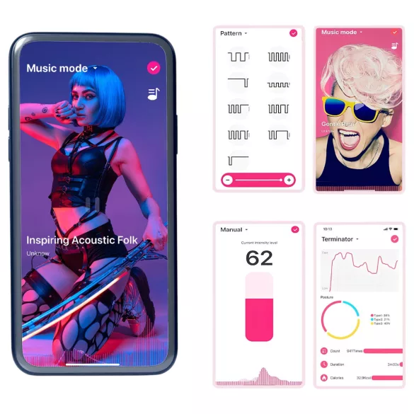 Magic Motion - vibrátor pro páry sada - růžovo-zelená