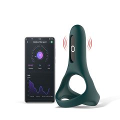   Magic Motion Rise - chytrý vibrační kroužek na penis na baterie (zelený)