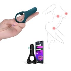  Magic Motion Rise - chytrý vibrační kroužek na penis na baterie (zelený)