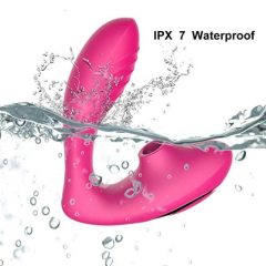   Tracys Dog - vodotěsný vibrátor na bod G a stimulátor klitorisu (růžový)