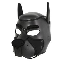Ida Leather - uzavřená maska pro psy (černá)