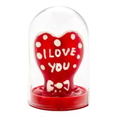 I Love You - kondom s ručně malovaným designem (1ks)