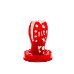 I Love You - kondom s ručně malovaným designem (1ks)