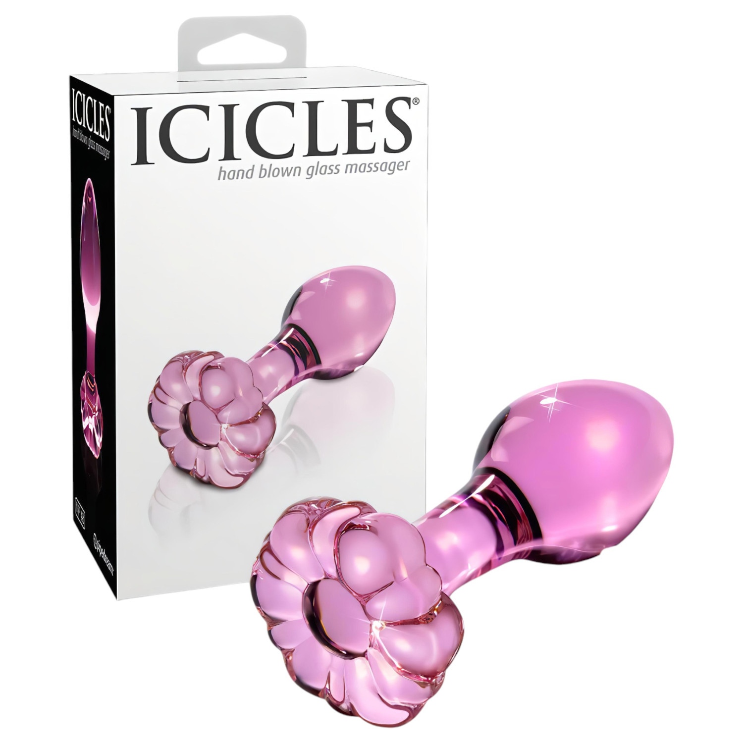 Pipedream Icicles - anální skleněný kolík (pink)