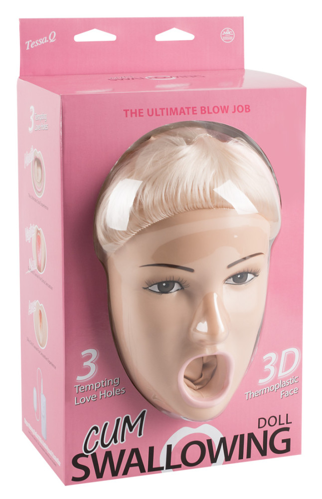 Levně NMC Tessa Q - nafukovací panna s 3D obličejem