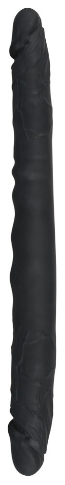 Levně Bad Kitty - oboustranné silikonové dildo (černé)