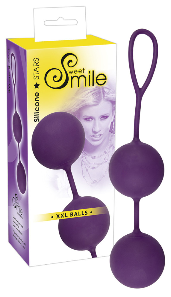 Levně SWEET SMILE XXL Balls - XXL venušine guličky (fialové)