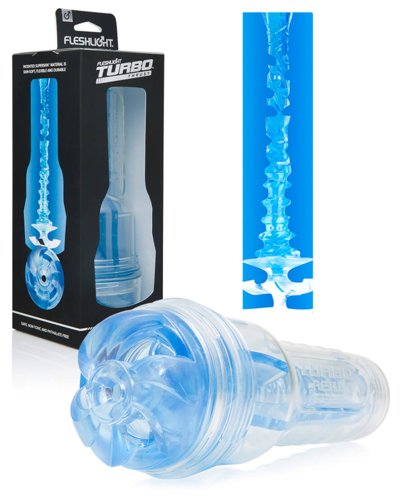 Levně Fleshlight Turbo Thrust - sací masturbátor (modrý)