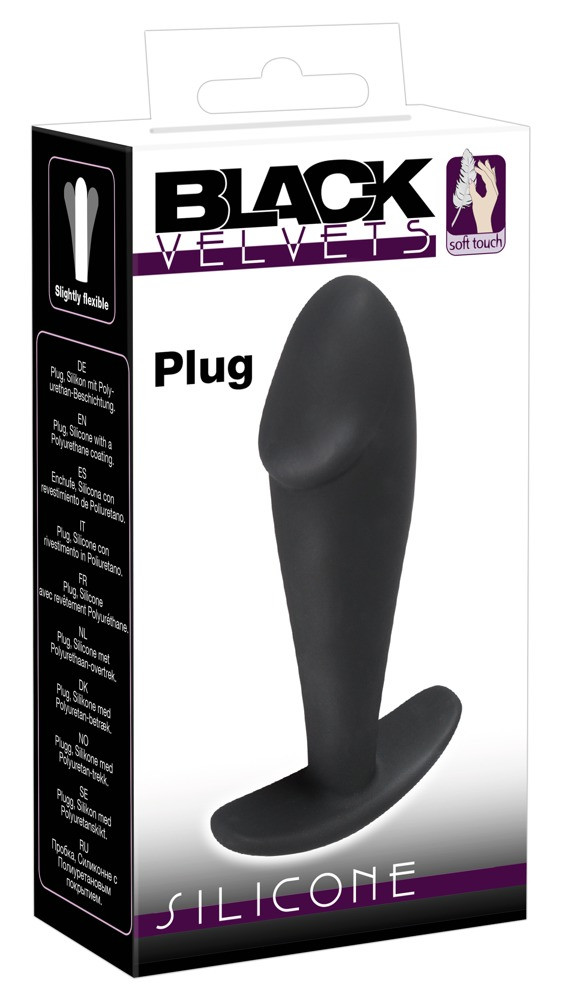 Levně Black Velvet Butt Plug - anální dildo (černé)