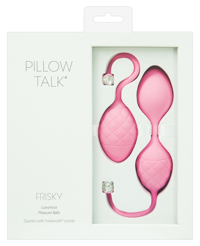 Levně Pillow Talk Frisky - 2 dílná souprava venušiných kuliček (růžová)