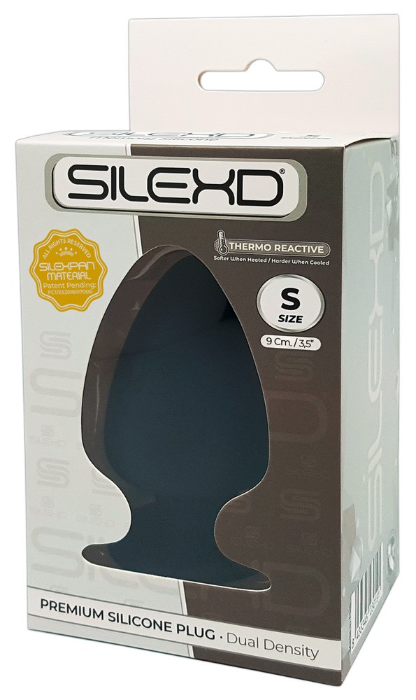 Levně Silexd S - tvarovatelné anální dildo - 9cm (černé)