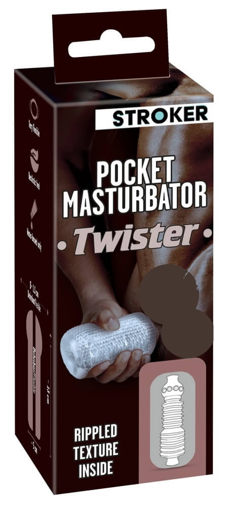 Levně STROKER Twister - falešný masturbátor (průsvitný)
