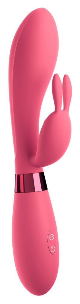 Levně OMG Selfie - vodotěsný vibrátor na bod G s ramenem na klitoris (růžový)