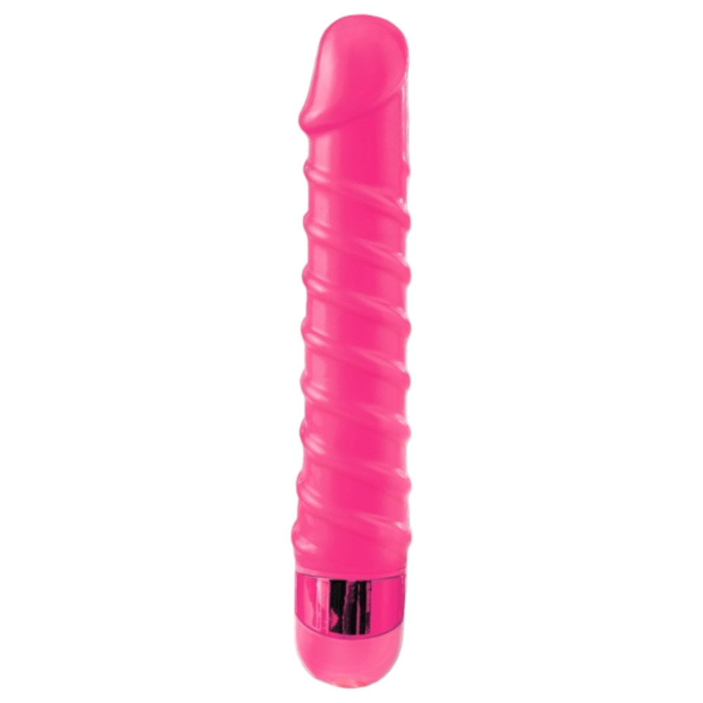 Levně Classix Candy Twirl - sexuální spirálové dildo (růžové)