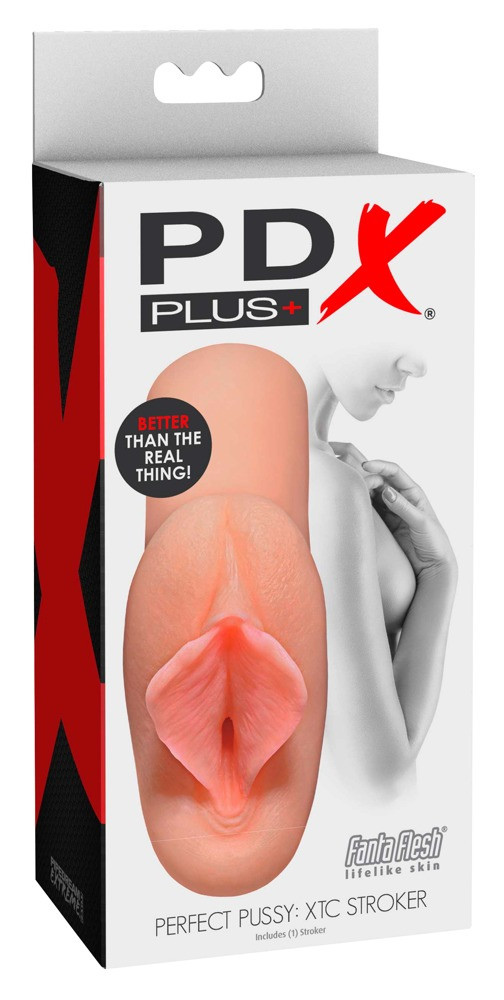 Levně PDX XTC Stroker - realistický masturbátor na falešnou kundičku (přírodní)