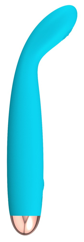 Levně Cuties Mini vibrátor Blue 2.G - nabíjecí, vodotěsný vibrátor pro bod G (tyrkysový)
