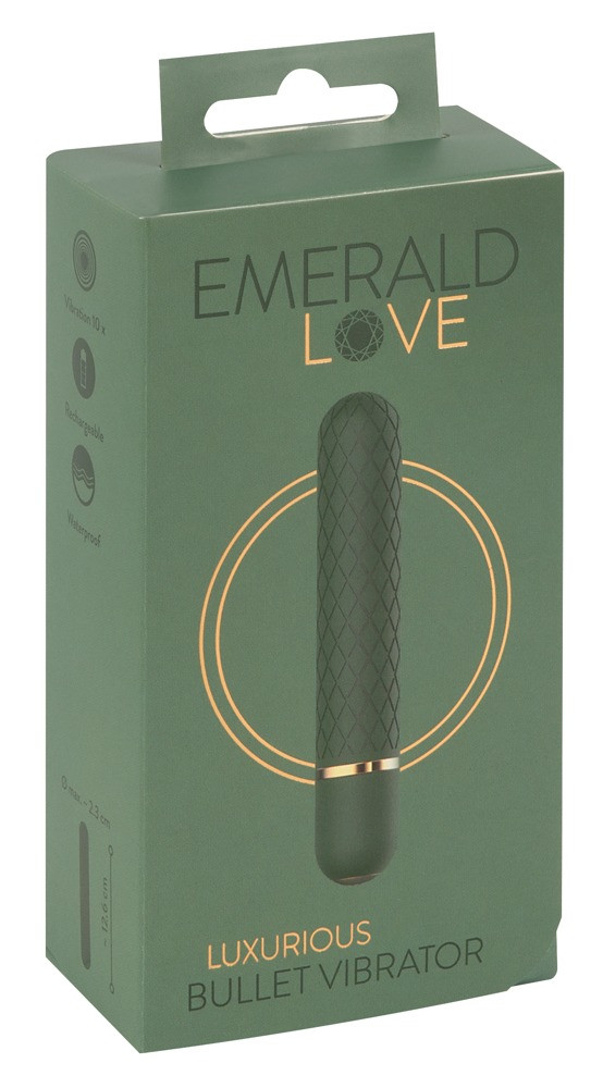 Levně Emerald Love - dobíjecí, vodotěsný vibrátor (zelený)