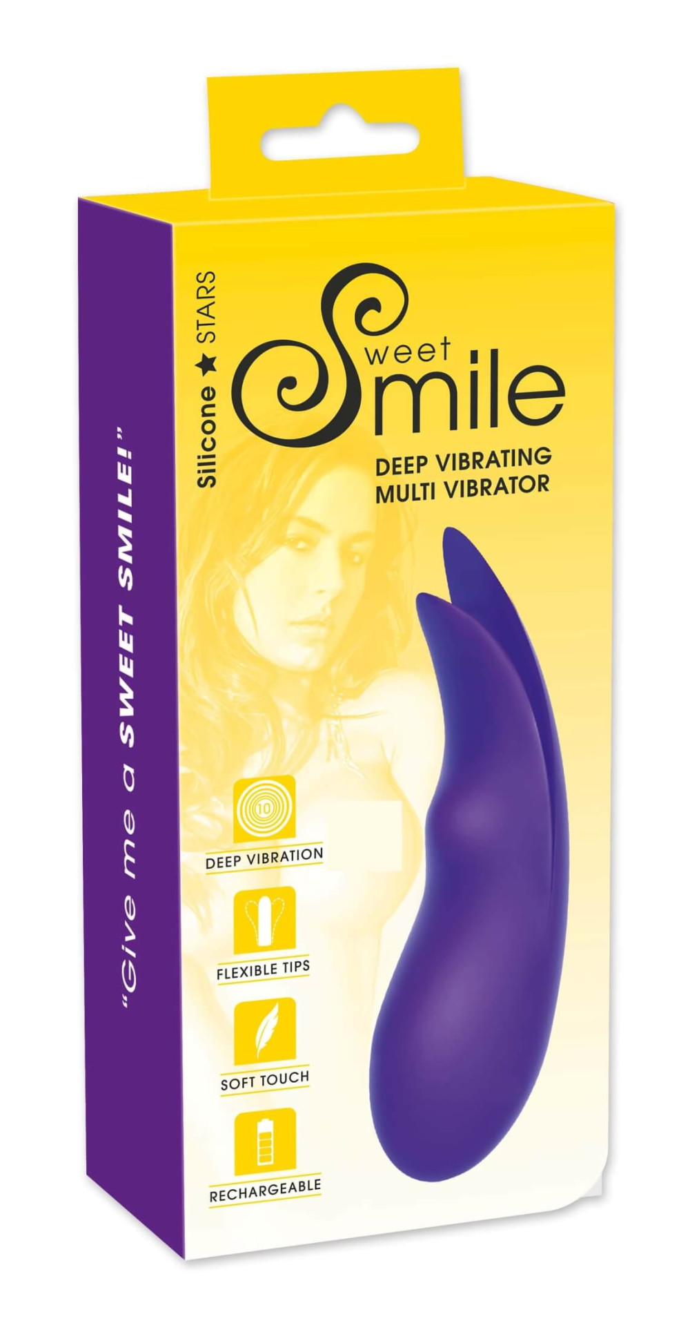 Levně SMILE Multi - dobíjecí, extra výkonný vibrátor na klitoris (fialový)