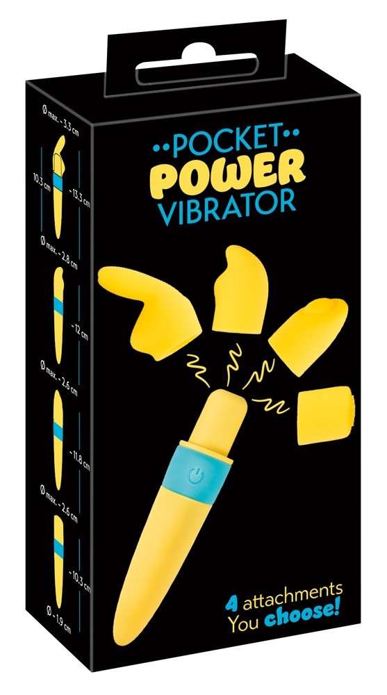 Levně You2Toys - Pocket Power - dobíjecí sada vibrátorů - žlutá (5 kusů)