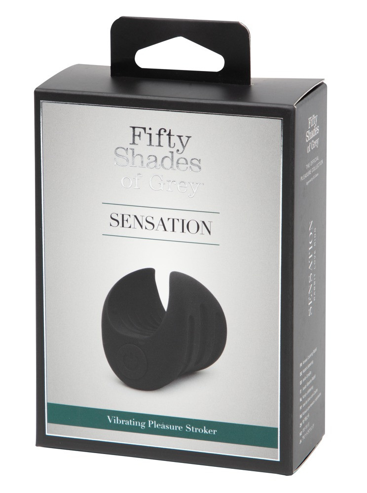 Fifty Shades of Grey - Nabíjecí vibrátor žaludu Sensation (černý)