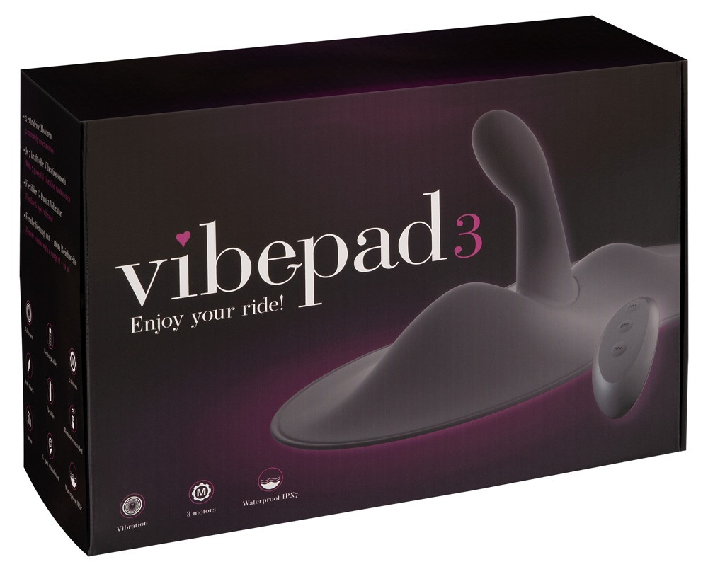 Levně VibePad 3 - dobíjecí, rádiem řízený, polštářový vibrátor pro bod G (fialový)