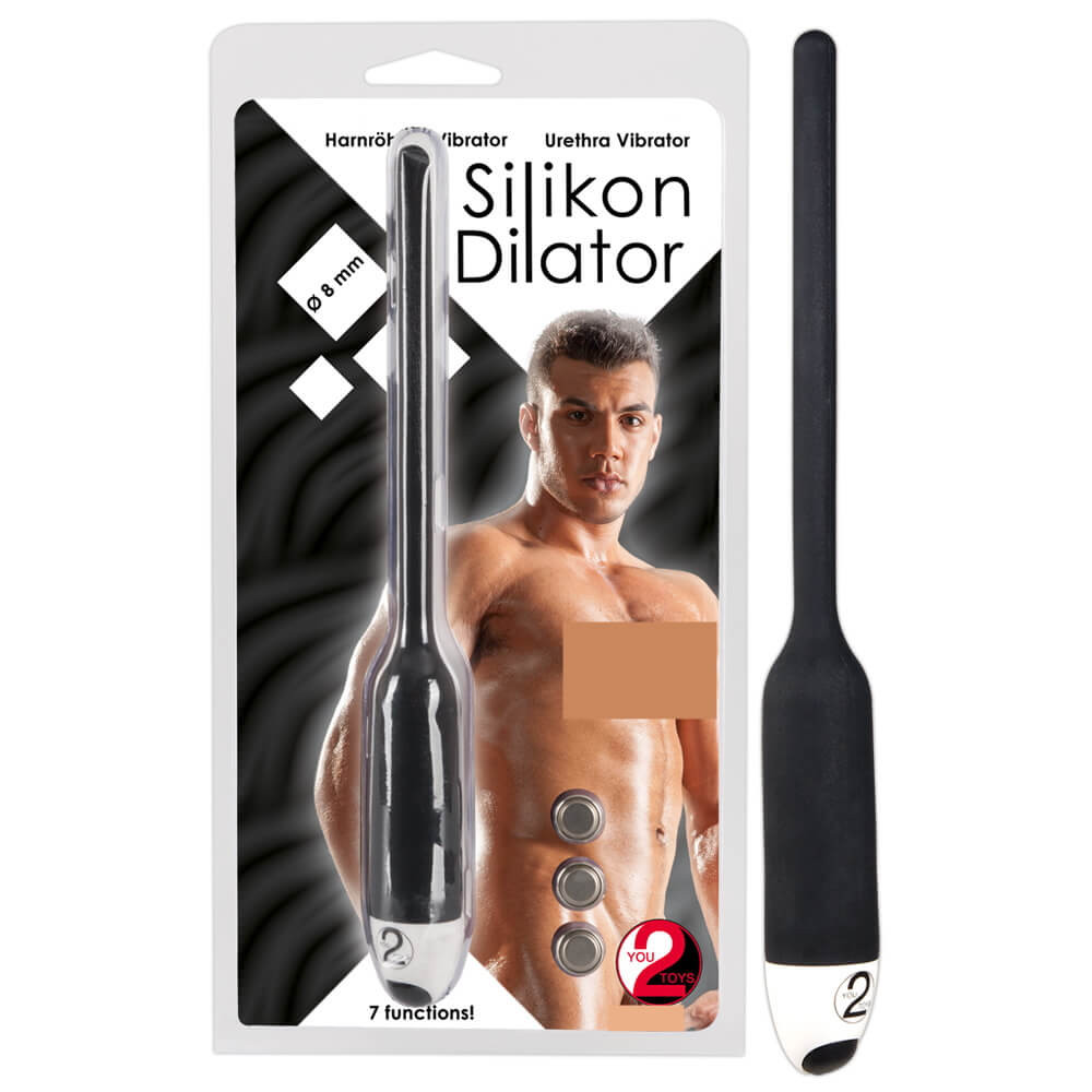 Levně You2Toys Silikon dilator - silikonový vibrátor močové trubice (černý)