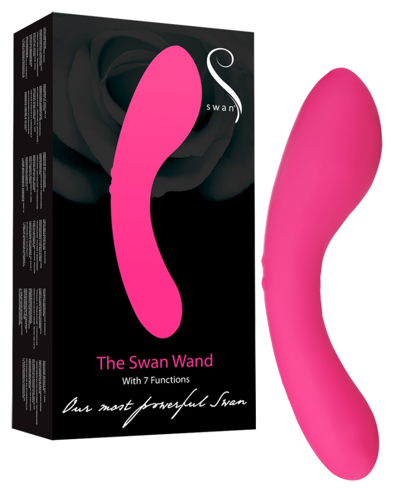 Levně The Swan Wand - dobíjecí masážní vibrátor (růžový)