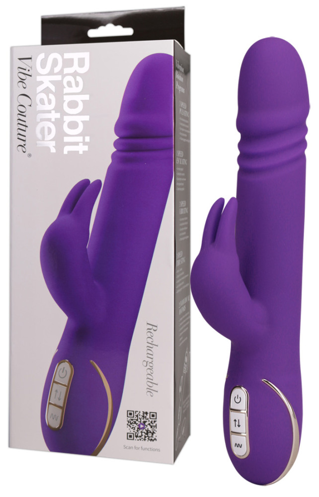 Levně Vibe Couture Rabbit Skater – vibrátor s ramenom na klitoris (fialový)