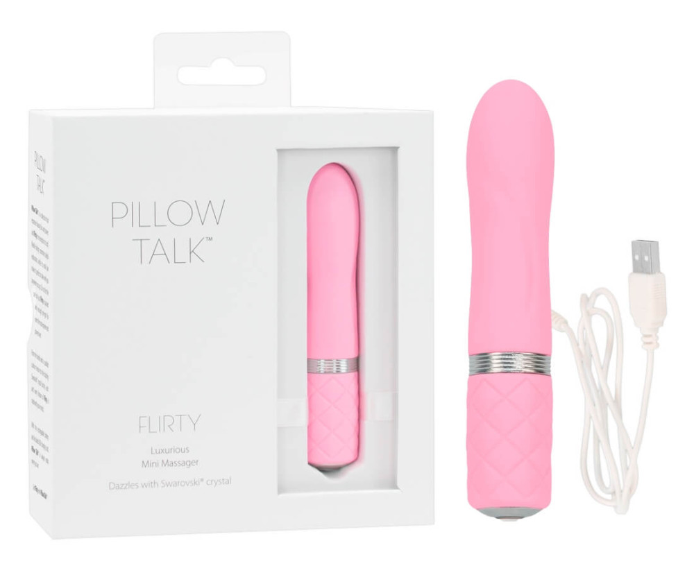 Levně Pillow Talk Flirty - nabíjecí tyčový vibrátor (růžový)