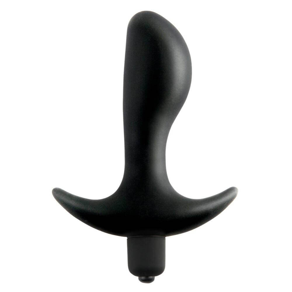 Levně analfantasy perfect plug - vodotěsný silikonový vibrátor na prostatu (černý)