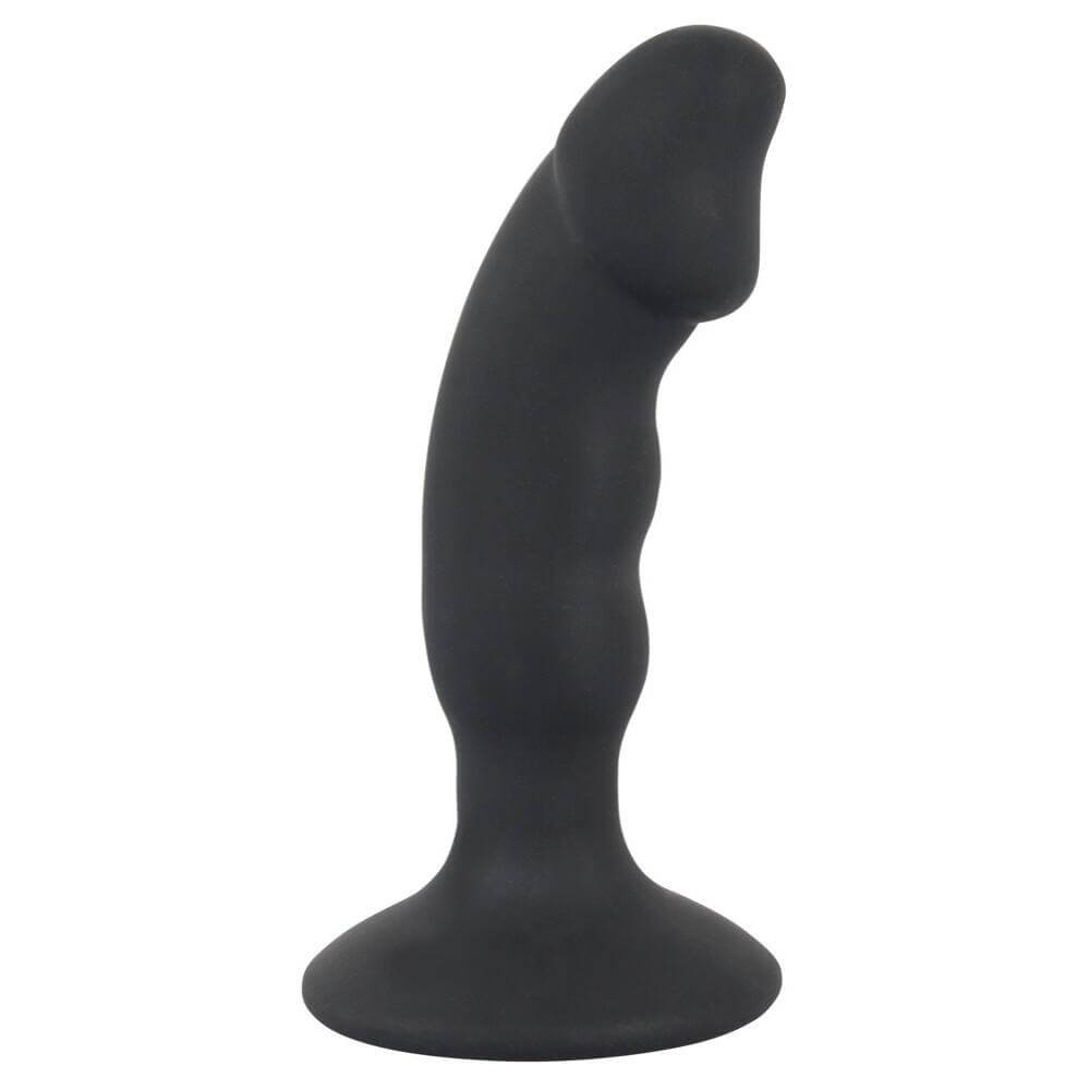Levně Black Velvet - nabíjecí anální vibrátor ve tvaru penisu (černý)