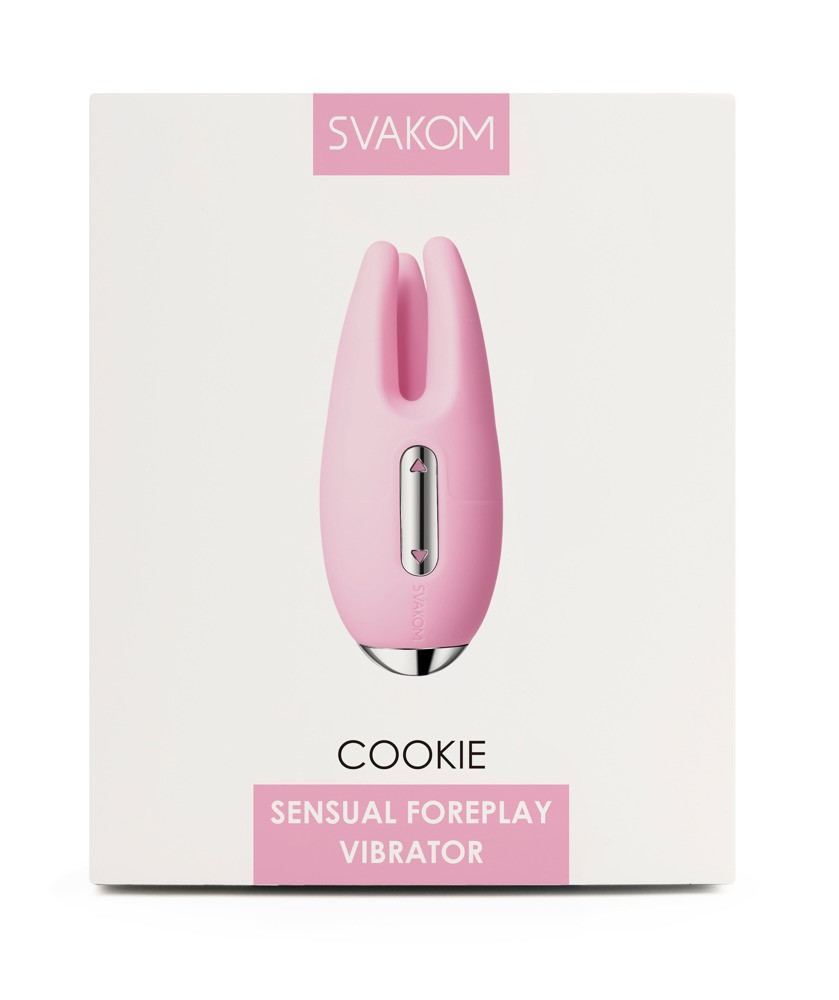 Levně Svakom Cookie - dobíjecí vibrátor na klitoris (světle růžový)
