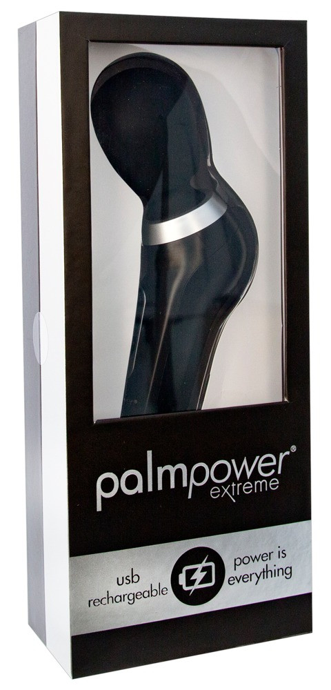 Levně PalmPower Extreme Wand - dobíjecí masážní vibrátor (černý)