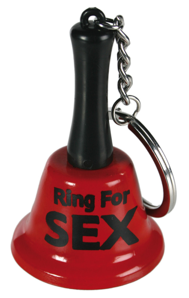 Levně OOTB Ringing for Sex - přívěsek na klíče, zvonek na sex (červeno-černý)