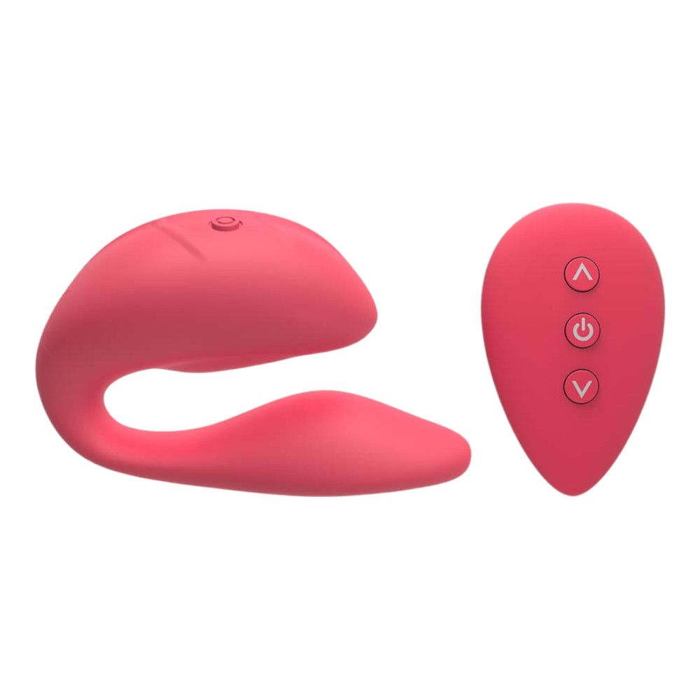 Levně Cotoxo Cupid 2 - nabíjecí párový vibrátor na dálkové ovládání (červený)