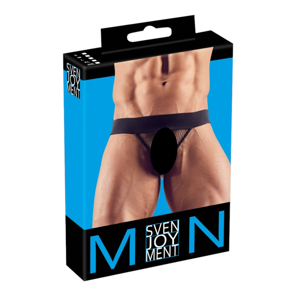 Levně Minimální punčochové spodky pro muže (černé) - XL