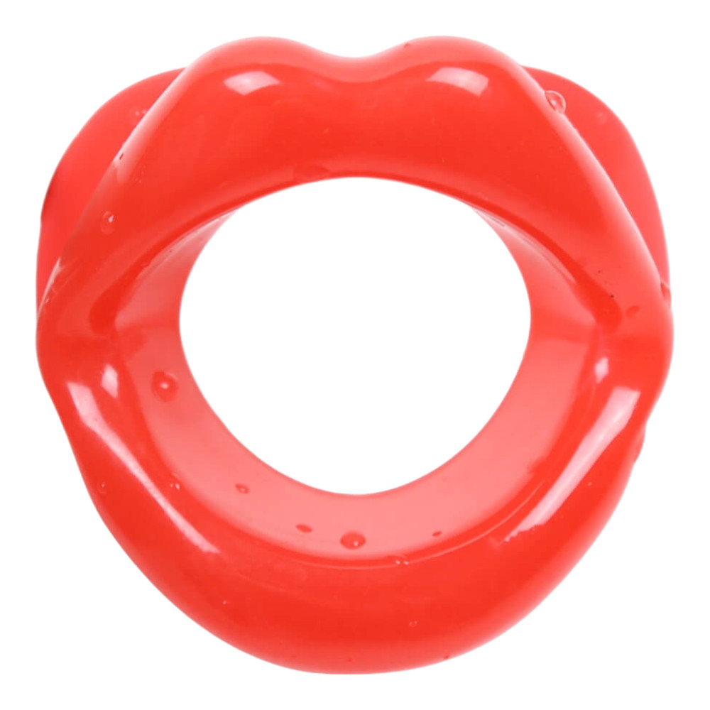 Ida Leather - roubíky s otevřenými ústy (červené)