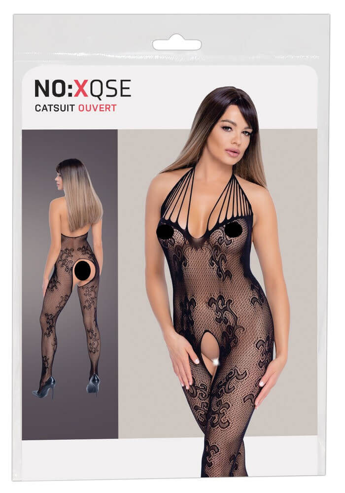Levně NO:XQSE - sexy punčocháče - černé (S-L)