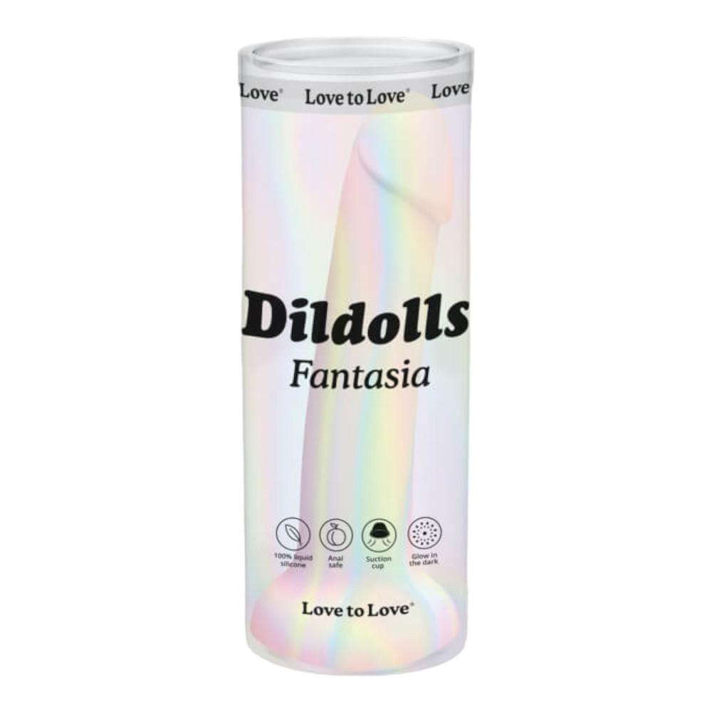 Levně Dildolls Fantasia - silikonové dildo s přísavkou (páskavé)